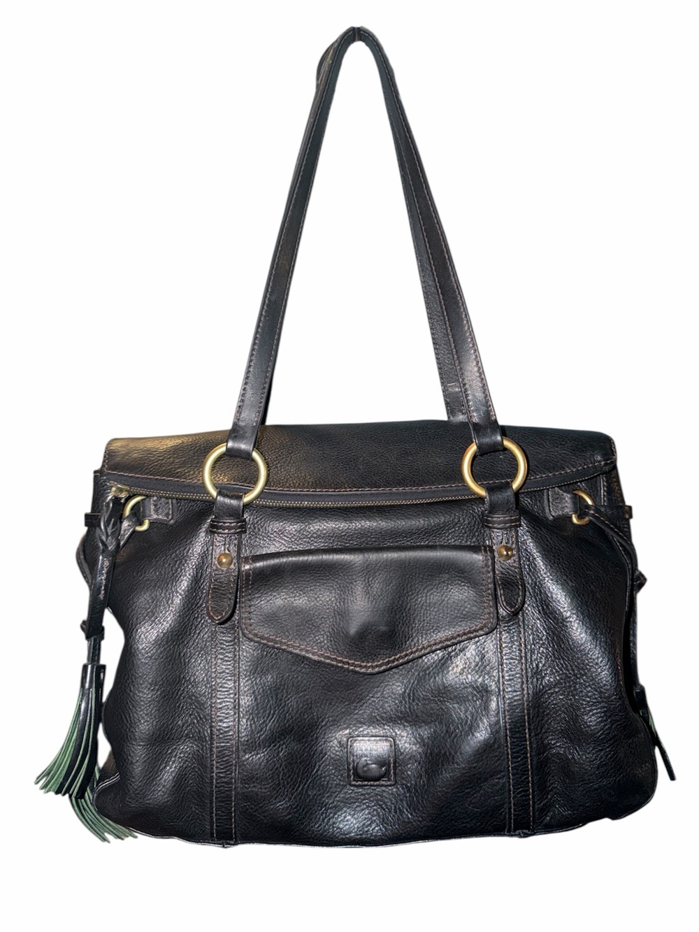 Dooney & Bourke Florentine Black Leather Tote